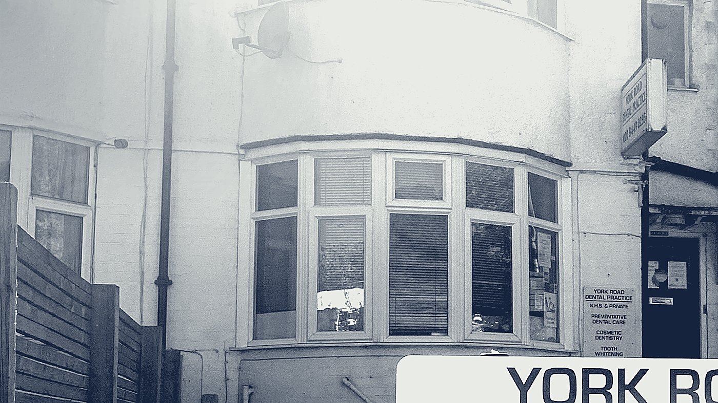 York Road Dental Practice seen from the front garden.